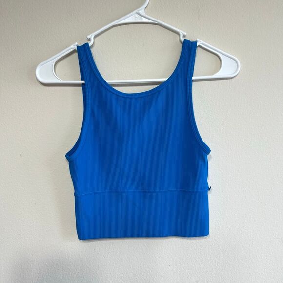lululemon athletica Tops - Lululemon Blue Power Pivot Rib Tank 2 Women Athletic